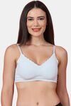 PrettyCat Sexy Women Lightly Padded Soft Bralette Bra - Light Blue — thumbnail 1